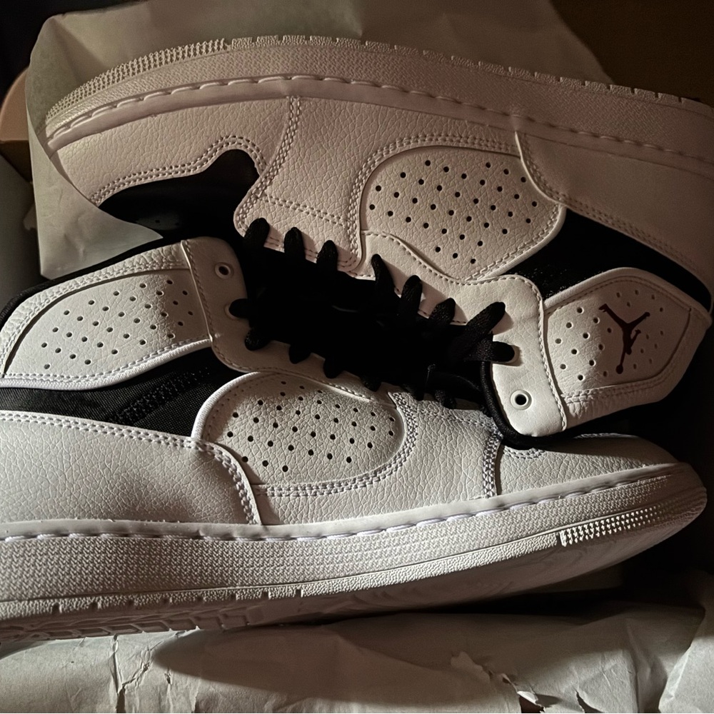 Air Jordan Black and White Sneakers